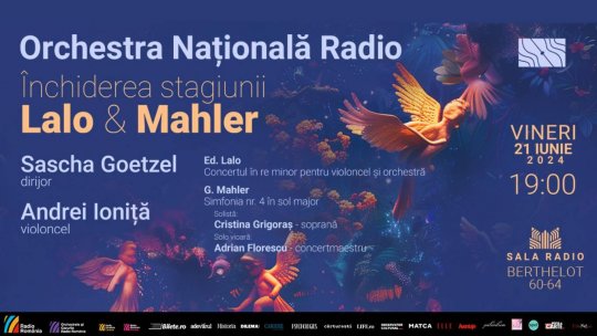 Dirijorul SASCHA GOETZEL și violoncelistul ANDREI IONIȚĂ - închiderea stagiunii la Sala Radio