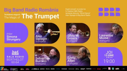 „The Magic of The Trumpet”: închiderea stagiunii de jazz la Sala Radio