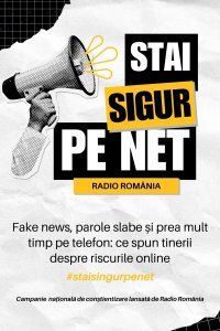 Stai sigur pe net. Fake news, parole slabe și prea mult timp pe telefon: ce spun tinerii despre riscurile online