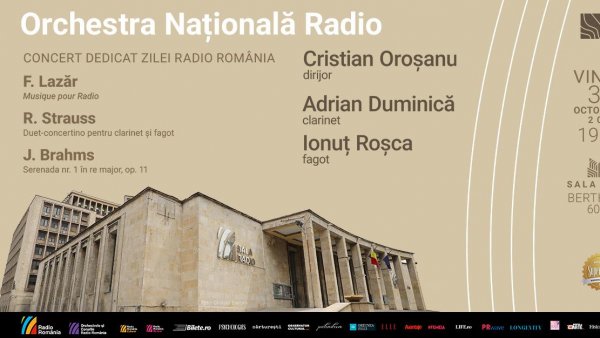 97 de ani pentru Radio România: concert aniversar dirijat de Cristian Oroșanu