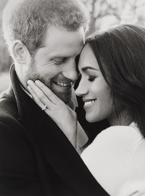 Prince Harry and Meghan by Alex Lubomirski