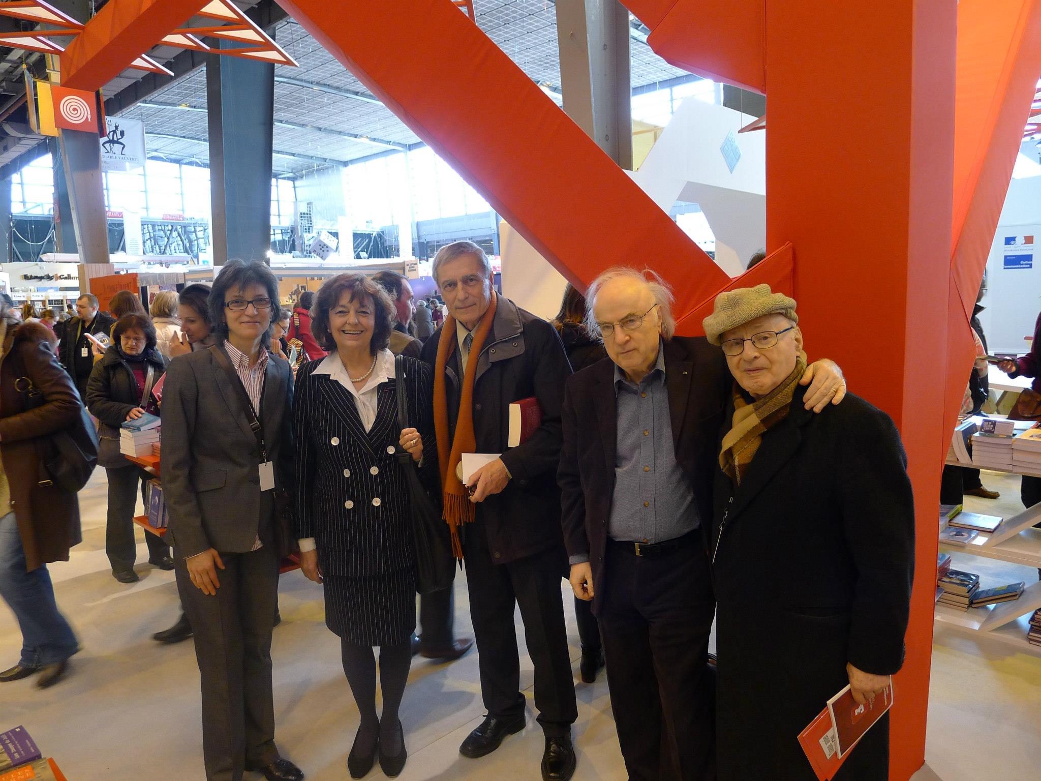 Arhiva Bogdan Suceavă - Salonul Cărții, martie 2013, Paris - Florina Ilis, Ana Blandiana, Norman Manea, Solomon Marcus