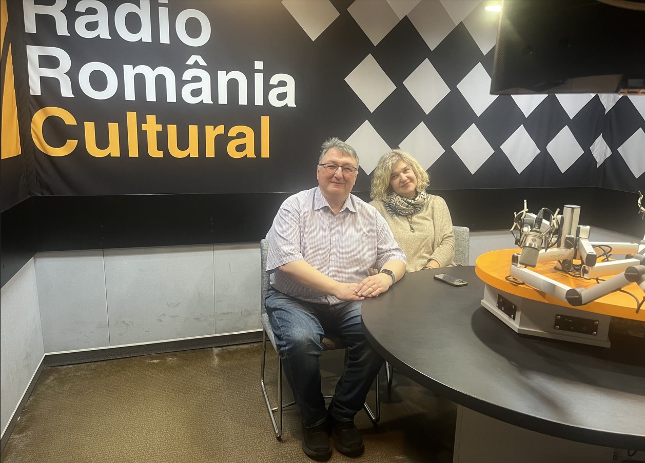 Cu Corina Negrea, în studioul Radio România Cultural