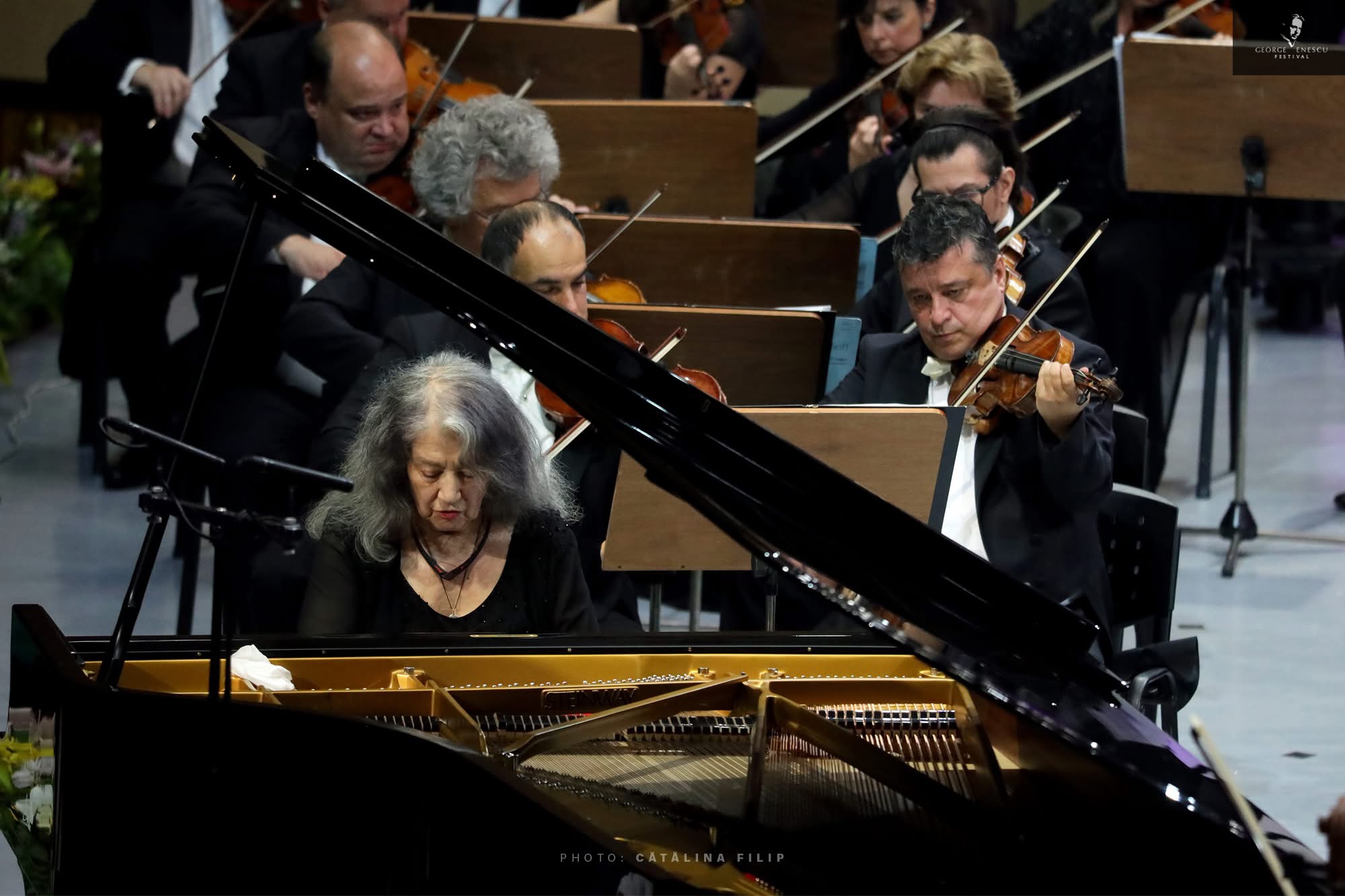 Martha Argerich pe scena Festivalului Enescu 2023