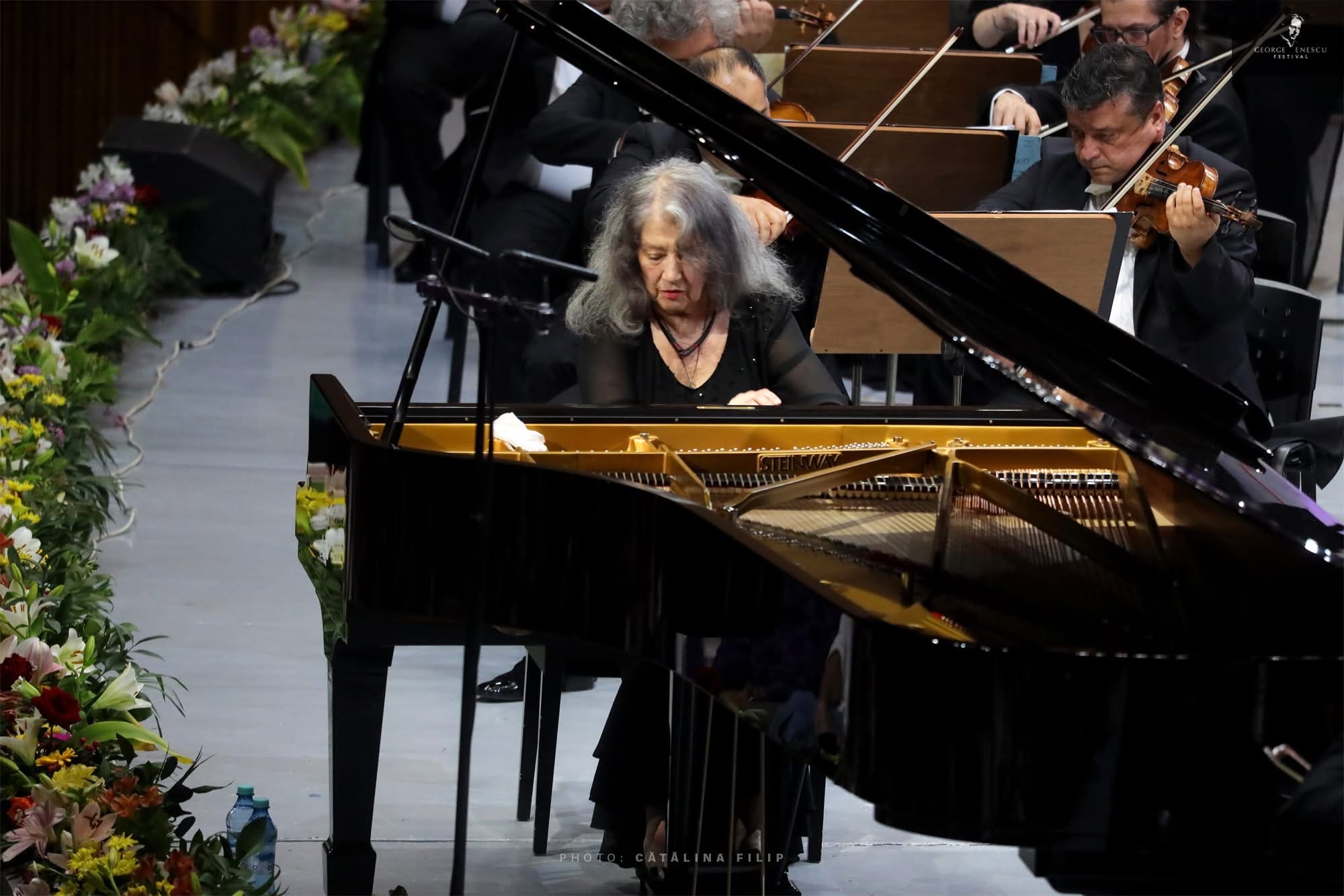 Martha Argerich pe scena Festivalului Enescu 2023